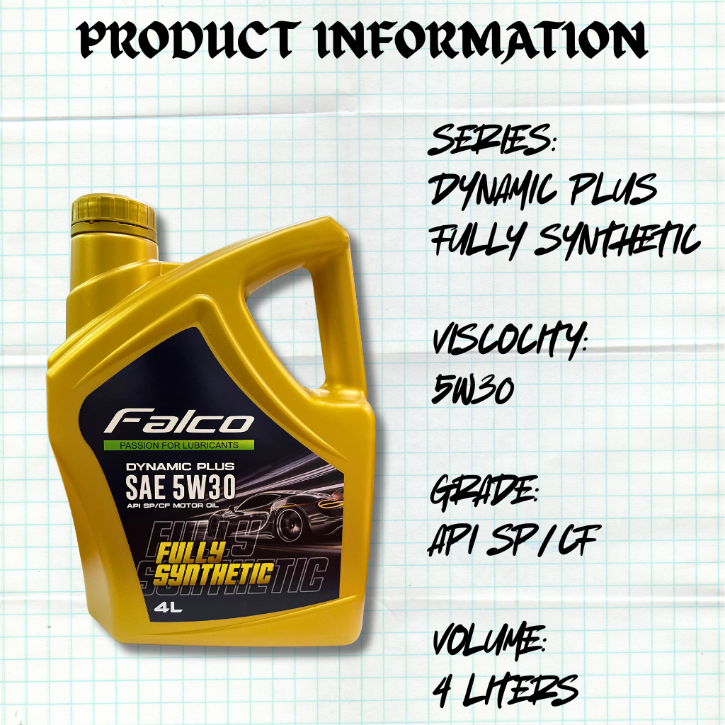 FALCO FULLY SYNTHETIC 5W30 API SP/CF 4L Car Engine Oil