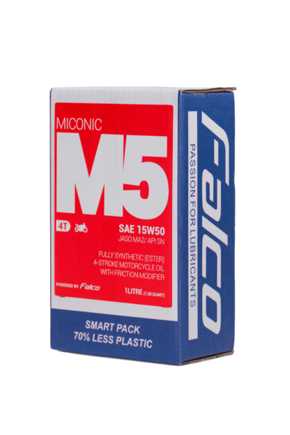 FALCO MICONIC M5 15W50 Fully-Synthetic Ester 4-Stroke Motorcycle Oil (1 Liter)